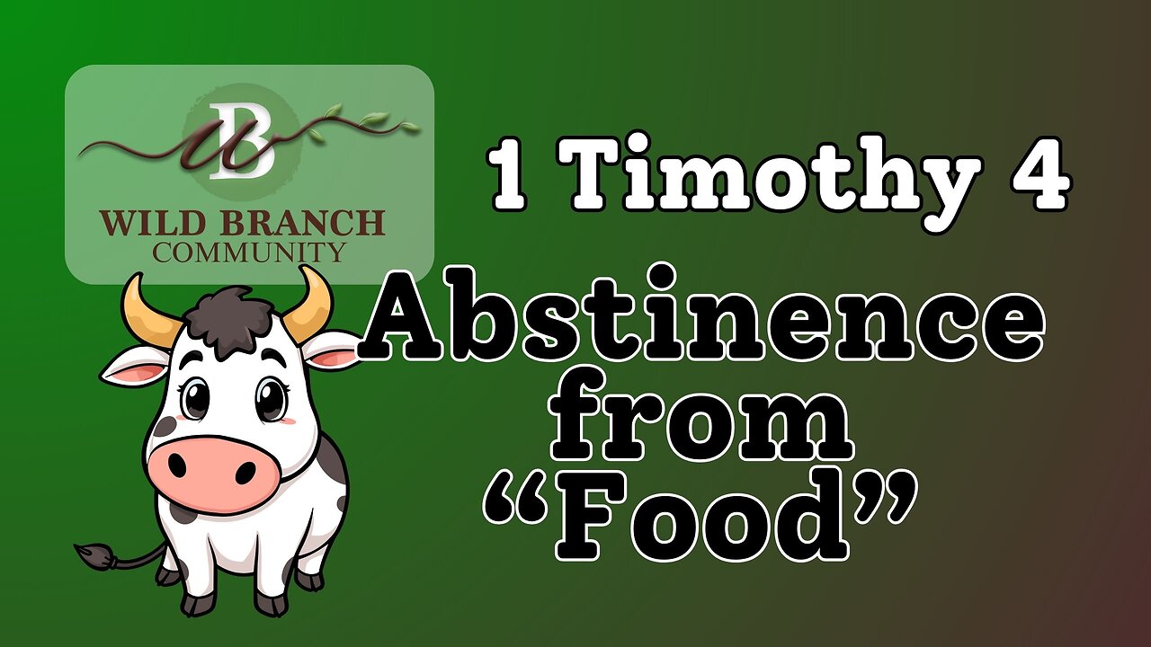 1 Timothy 4:1-5 - Can pork be made holy?