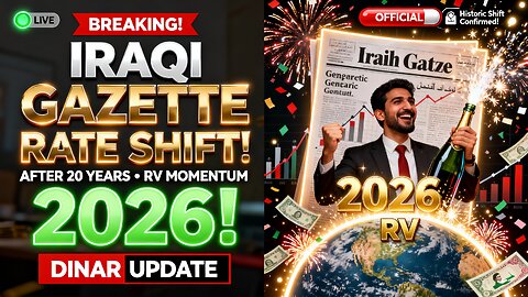 Iraqi Gazette Confirms Exchange Rate Shift After 20 Years Dinar RV Momentum Builds 2026💥Iraqi Dinar