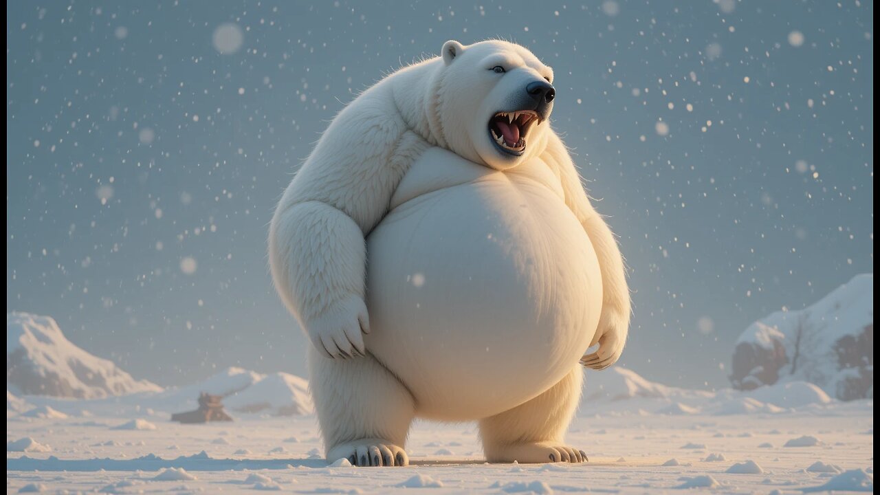 A pregnant bear is in trouble in the North Pole, but a young girl comes to her rescue.
