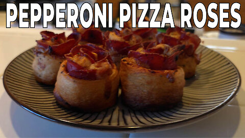 We made Pepperoni Pizza Roses, a delicious and beautiful appetizer!