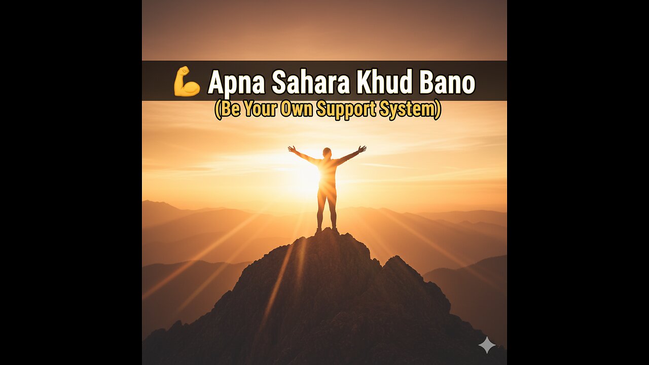 Apna Sahara Khud Bano | Be Your Own Support System | Heart Touching Hindi Motivational Video