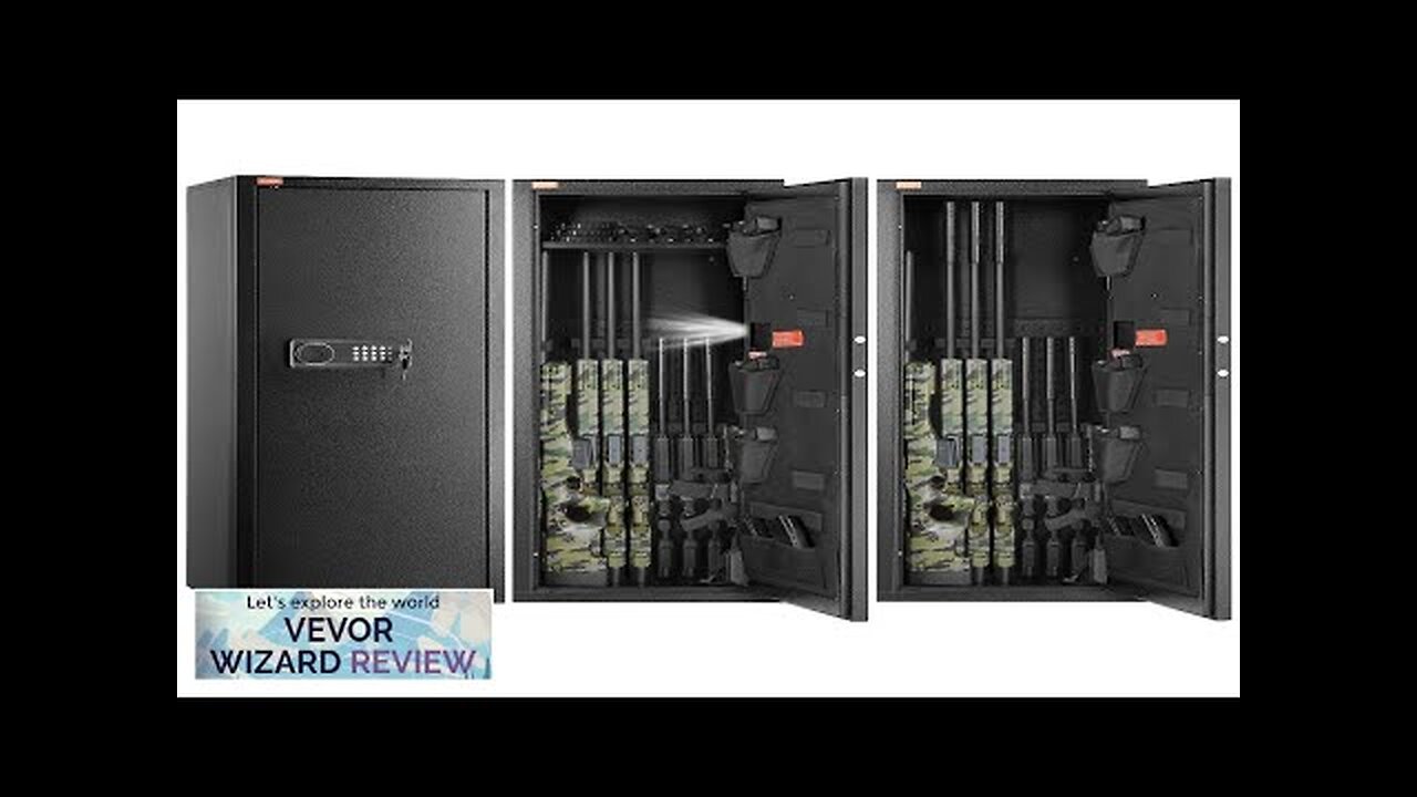 VEVOR 8-10 Rifles Gun Safe Rifle Safe with Lock & Digital Keypad Review