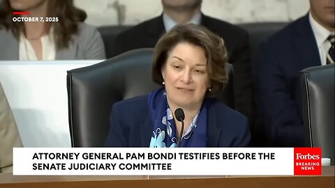 BREAKING NEWS: Klobuchar Asks Pam Bondi Point Blank About Trump's Shock Truth Post Addressed To Her