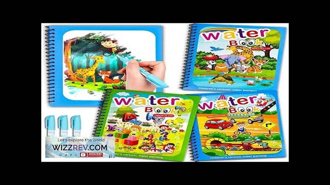 Magical Book Water Drawing Montessori Toys Reusable Coloring Book Magic Water Drawing Review