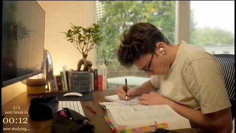 4-HOUR | Study With Me | One break, Deep work, No music