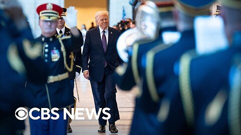 Trump inspects troops at U.S. Capitol