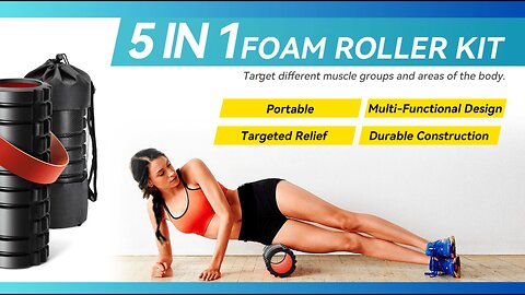 5 in 1 Foam Roller Set for Deep Tissue Muscle Massage