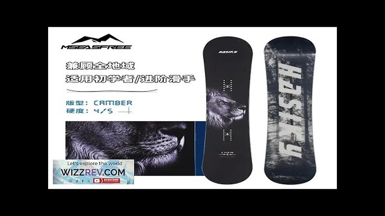 Lion Motif Snowboard Carve Skateboard All Region Wild Snow Flat Flower Snows Review