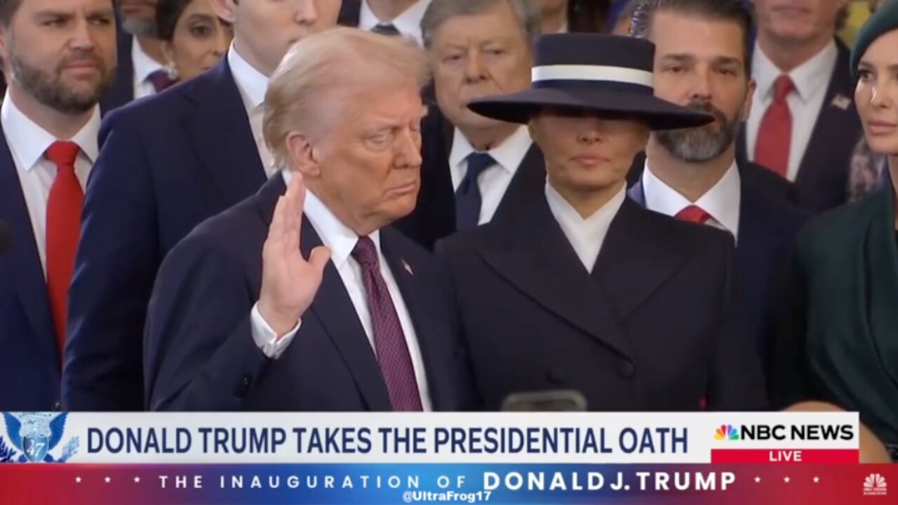 Donald John Trump Officially Sworn In As The 47th President Of The United States Of America