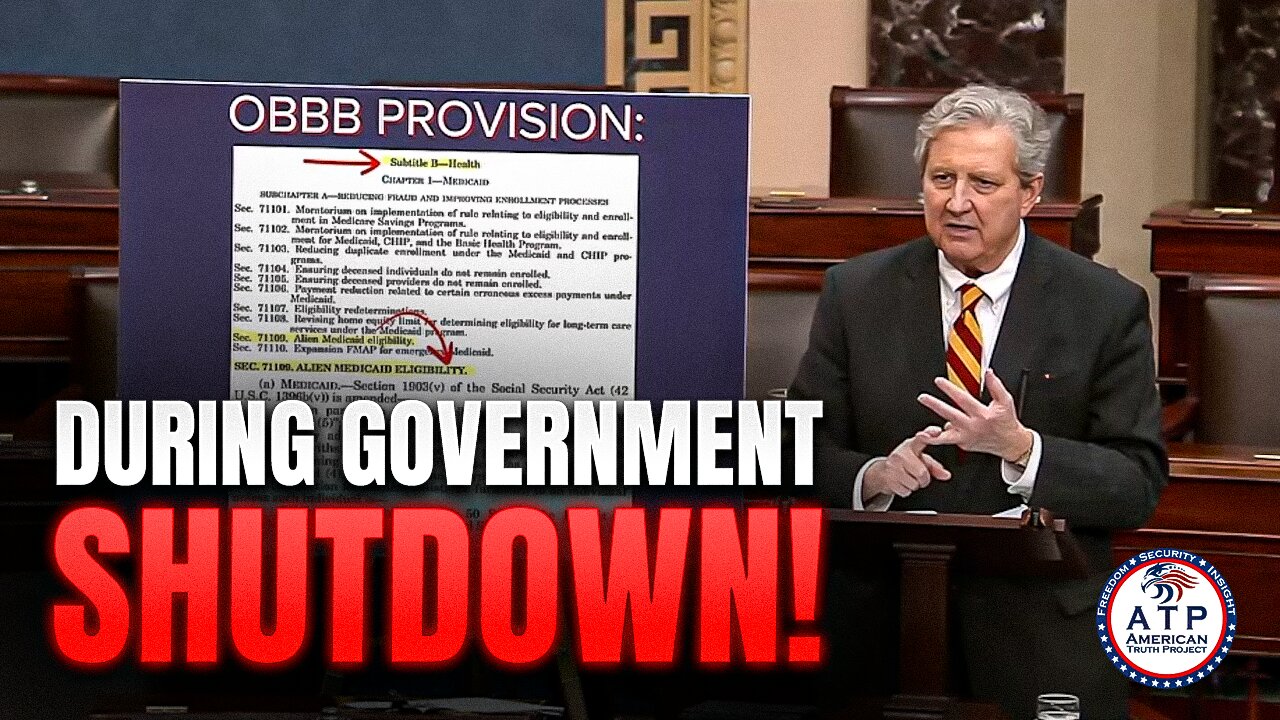 DURING GOVERNMENT SHUTDOWN! SEN. KENNEDY CALLS OUT LEFT'S RIDICULOUS FUNDING SPREES!