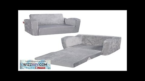 VEVOR Kids Couch Toddler Chairs Comfy 2-in-1 Toddler Couch Sofa Bed Fold Review