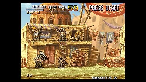 MAME ARCADE MACHINE EMULATOR 🎮 METAL SLUG 2 GAMEPLAY 2D SCROLLING SIDE SHOOTER BIG BOSS BATTLES 😍🤙