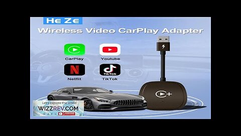 Wireless Video Carplay Adapter with Netflix/YouTube/ TikTok for OEM Wireless CarPlay Cars Review