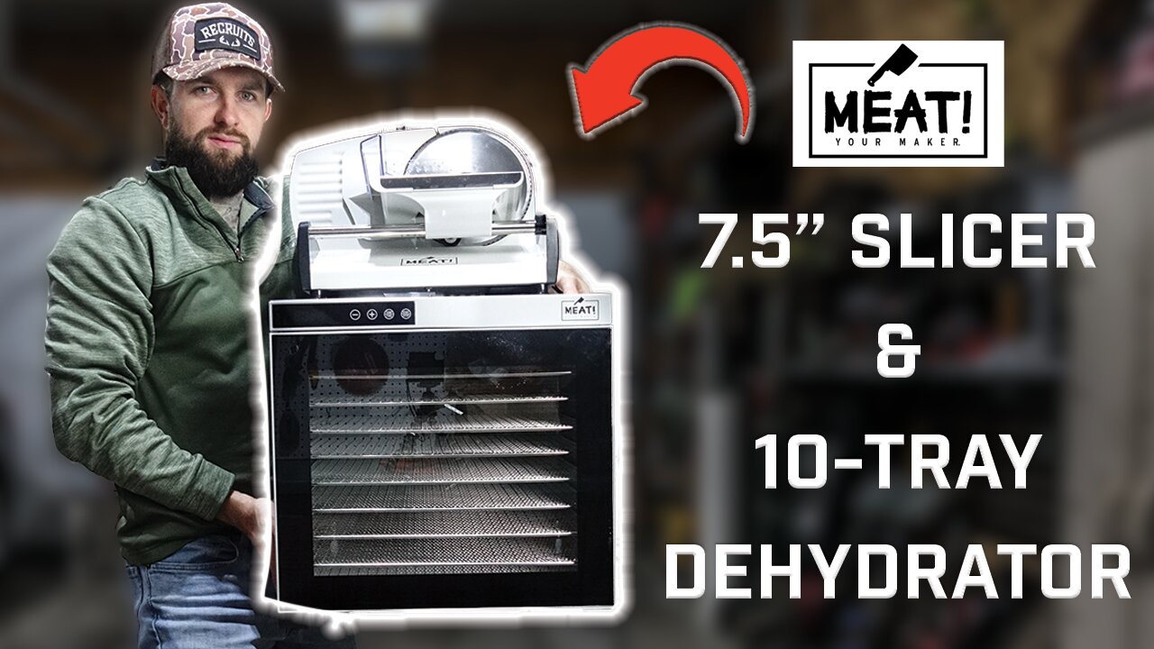 I purchased two new pieces of processing equipment! Reviewing the Meat 7.5" slicer and dehydrator.