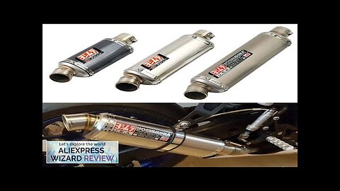 51mm Universal Motorcycle Yoshimura Exhaust Muffler Escape 310 370 440 mm Pipe Review