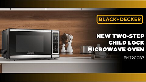 BLACK+DECKER EM720CB7 Digital Microwave Oven