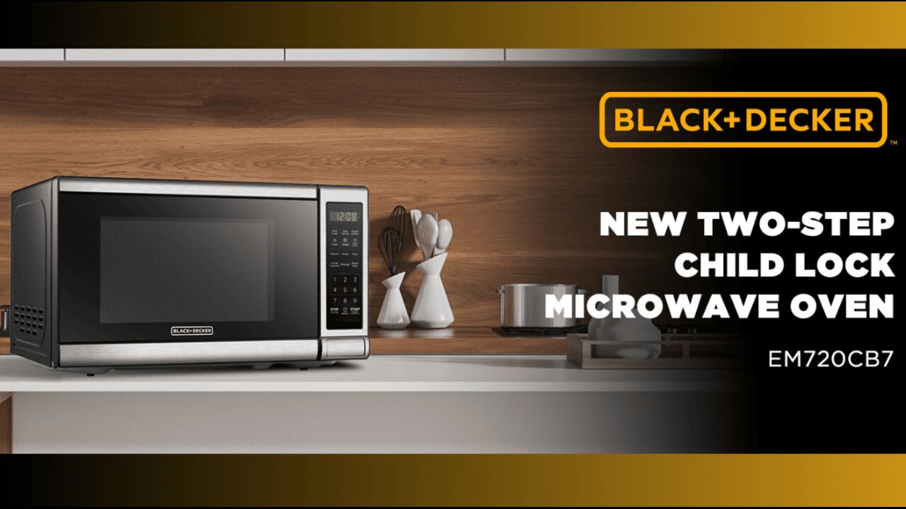 BLACK+DECKER EM720CB7 Digital Microwave Oven