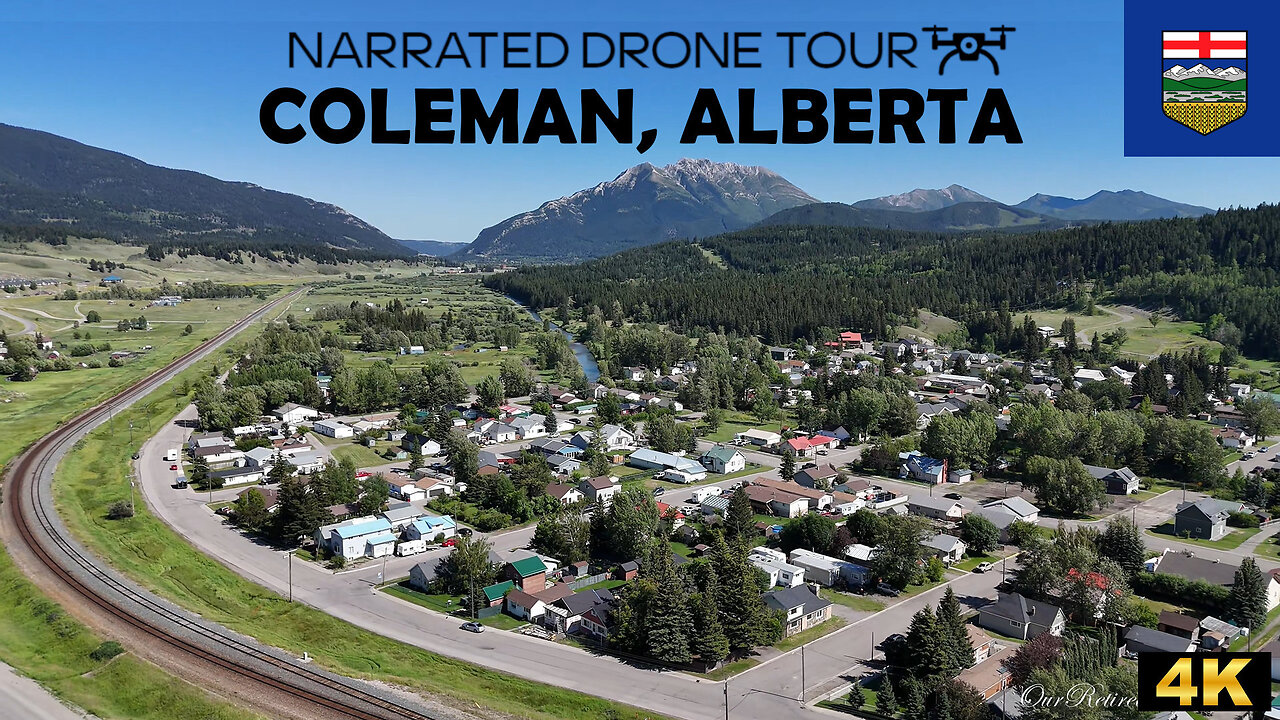 🚁 Coleman, Alberta 🇨🇦 | 4K Drone 🍃