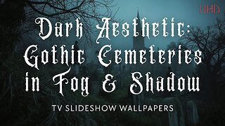 Dark Aesthetic: Gothic Cemeteries in Fog & Shadow – 5-Hour Slideshow Wallpapers
