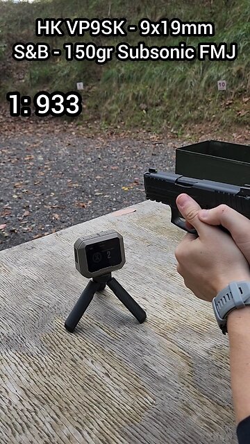 [Chrono] (9x19mm) HK VP9SK - Sellier and Bellot 150gr Subsonic FMJ