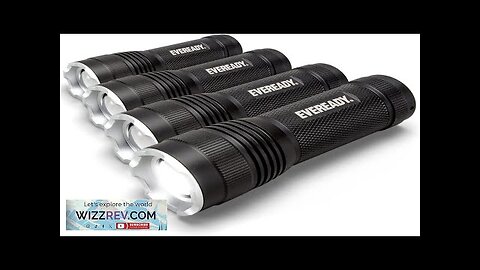 Eveready LED Flashlights (4-Pack) S300 PRO IPX4 Water Resistant Tactical Flashlight Bright Review