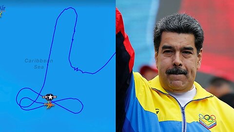 U.S. Bombers Appear To Send Maduro A Message - With Some NSFW Sky Doodles