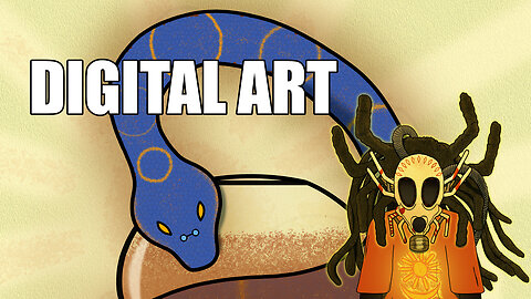 Drawing my third Snake Digitally - Full Creation Process