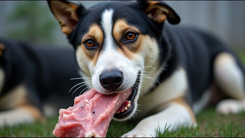 Is raw steak beneficial for a dog’s dental health?