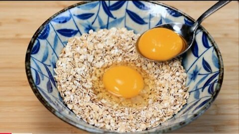 If u have 1 cup of oats & 2 eggs make this 5 of recipe for breakfast 🥣!!!!!!!!!