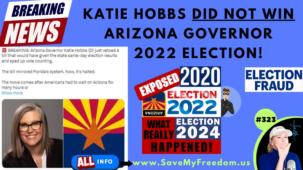 KATIE HOBBS MUST BE REMOVED AS ARIZONA GOVERNOR NOW! Massive Evidence Proves Election ILLEGAL. Mayes NOT AG, Gallego NOT Senator! “Investigation” Is 1 Year Old & NOTHING WILL HAPPEN-Criminals Protecting Each Other. President Trump MUST INVESTIGATE