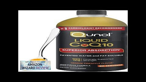 Qunol CoQ10 Liquid Supplement 100mg Superior Absorption Natural Form of Coenzyme Q10 Review