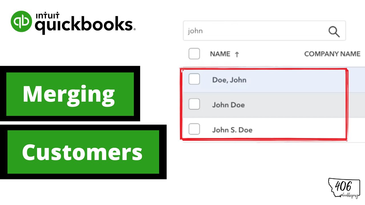 How to Merge Customers in QuickBooks Online