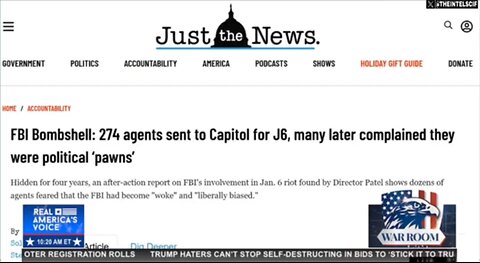 275 FBI AGENTS CONFIRMED to be present during January 6th