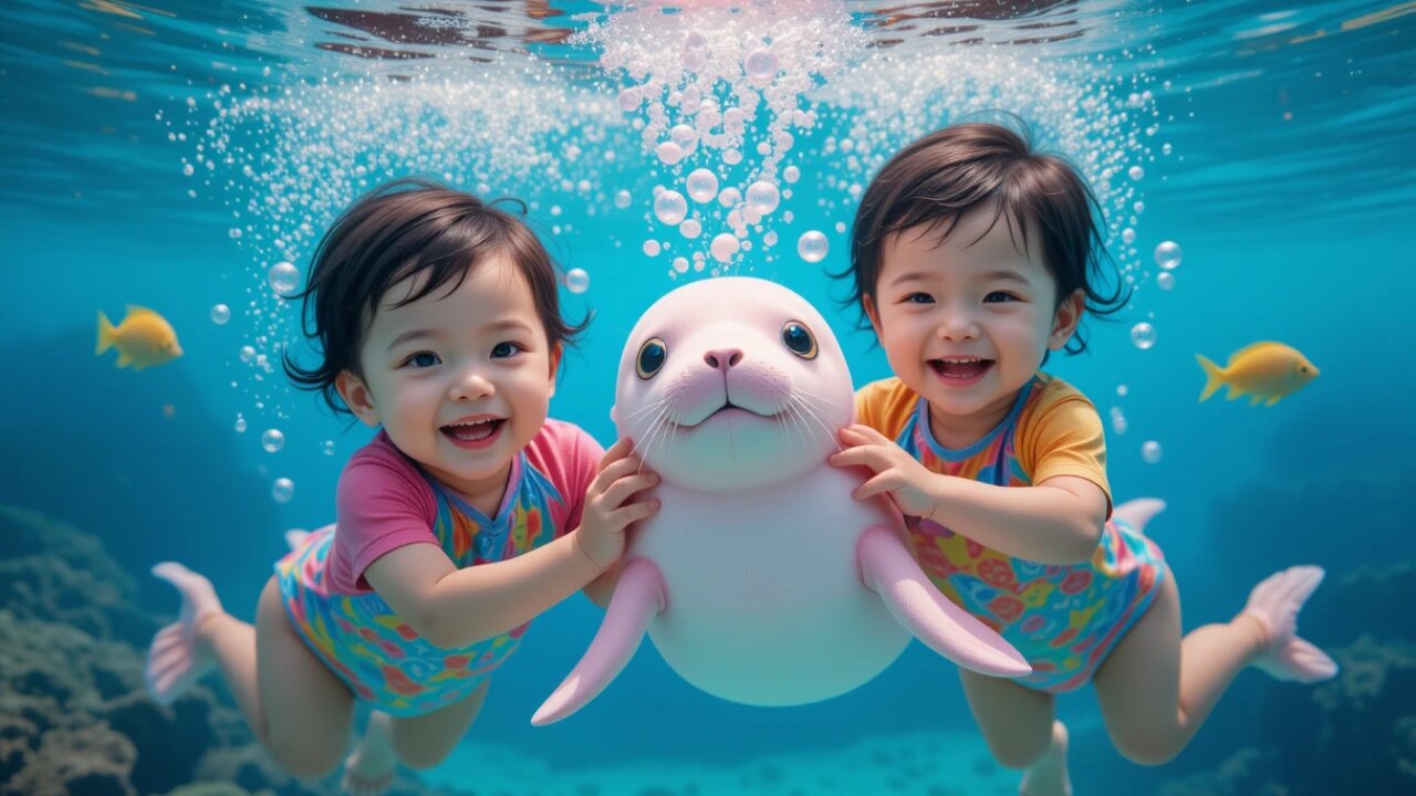 Kids' Underwater Adventure with a Cute Seal! ðŸ¦ðŸŒŠðŸ˜Š