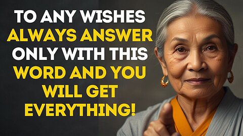 Always Respond to Any Congratulations and Wishes ONLY with THIS Word