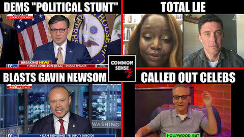 Johnson BLASTS Dems Stunt, Biden’s Weekly Talks? Bongino SLAMS Newsom on Crime, Maher ROASTS Celebs!