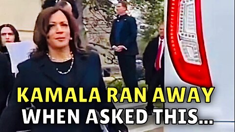 Kamala Harris FLEES when asked why she didn’t release the Epstein files for four years! 🏃‍♀️
