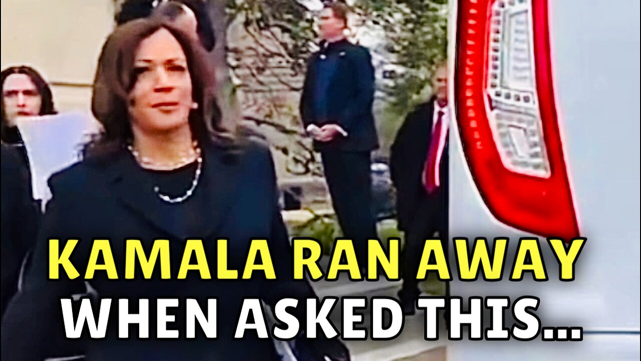 Kamala Harris FLEES when asked why she didn’t release the Epstein files for four years! 🏃‍♀️