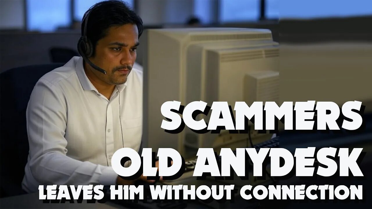 Scammer had an old version of anydesk - I reported it anyway