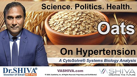 Dr.SHIVA® LIVE: Oats on Hypertension @CytoSolve® Systems Analysis