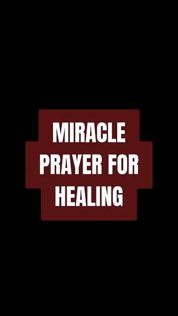 MIRACLE PRAYER FOR HEALING #TRUTH #JESUS #CHRIST #MARY #JOSEPH #IHS #BIBLE #TRINITY #CATHOLIC#CHRIST