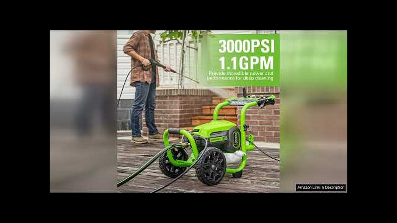 Greenworks 3000 PSI (1.1 GPM) TruBrushless Electric Pressure Washer (PWMA Certified) Review