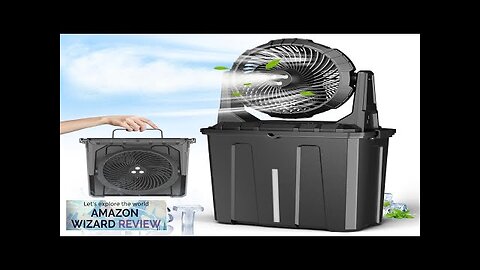 9L Bucket Portable Misting Fan for Outdoors Patios 20000mAh Rechargeable Battery Operated Review