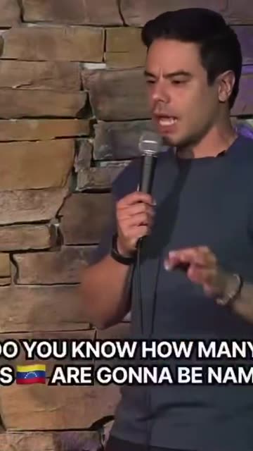 Venezuelan Comedian: “Do you know how many kids are gonna be named Donald Trump this year?”