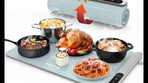 🔥 Keep Your Food Warm & Fresh Anytime! 🔥 Introducing the FEPPO Food Warming Mat