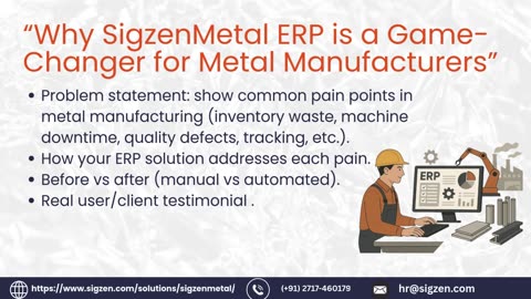 Smart Metal Manufacturing ERP Services