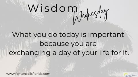 🌿 Widsom Wednesday 🌿