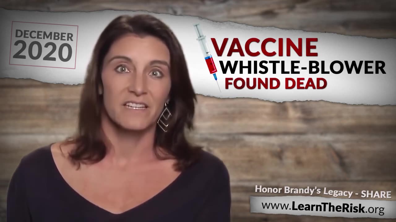 Vax Whistle Blower, Brandy Vaughan - Found Dead 08 Dec 2020