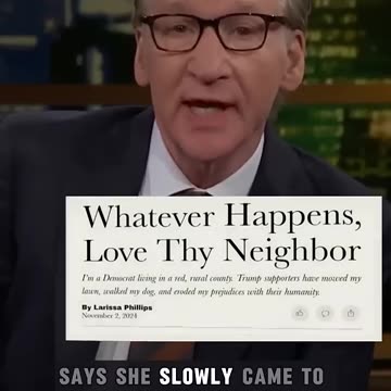 Whatever Happens, Love Thy Neighbor