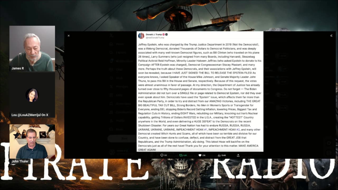 11/19/25 Get Lit! Pirate Radio w/ @ThalerESQ!! https://libertycigars.com/ Promo: TT47